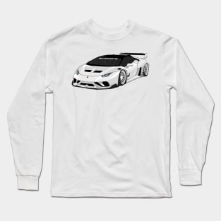 lamborghini huracan WHITE Long Sleeve T-Shirt